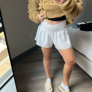 Aerie White Athletic Shorts
